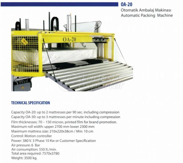 OA-20 AUTOMATIC PACKING MACHINE