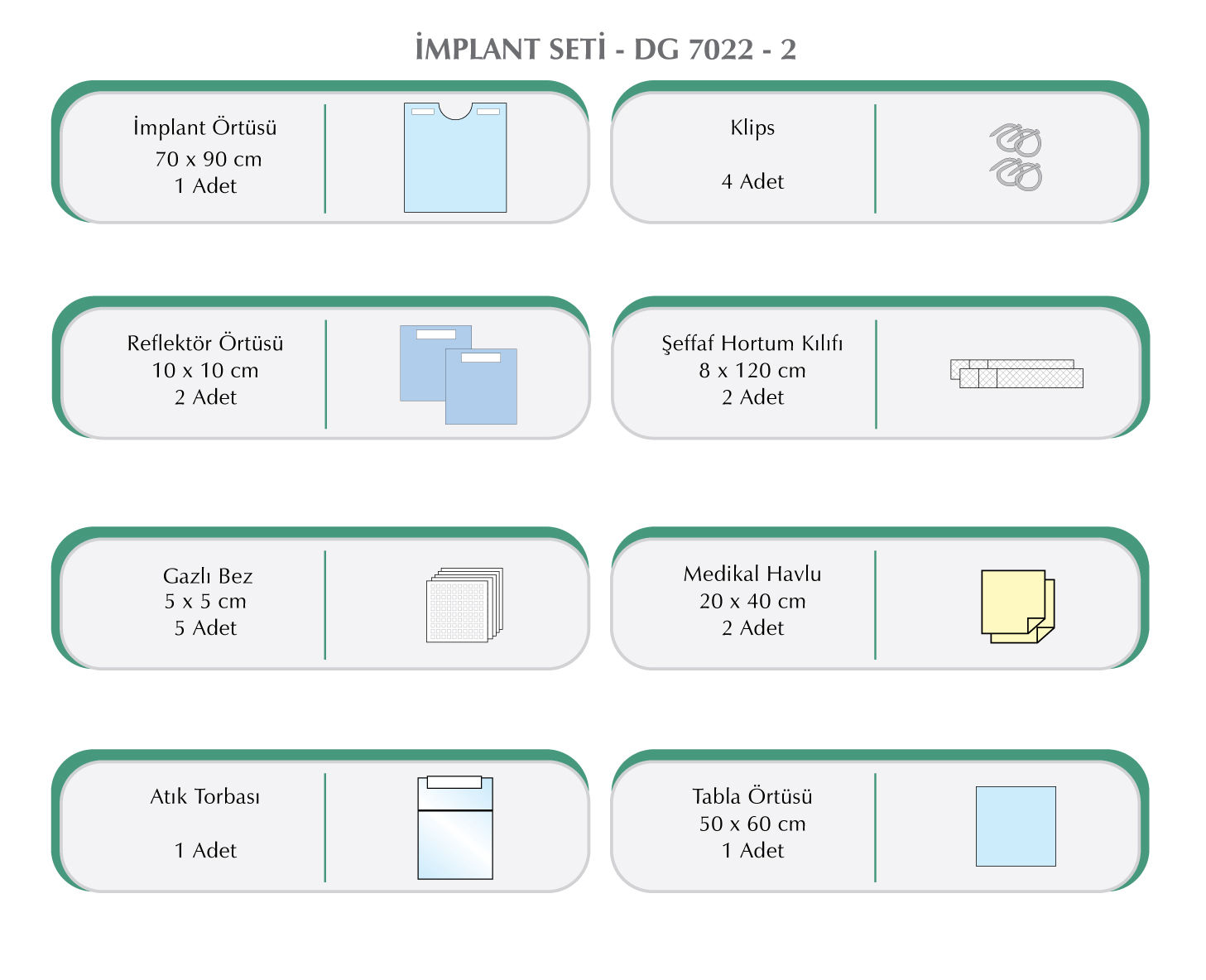 İmplant Seti - DG7022-2