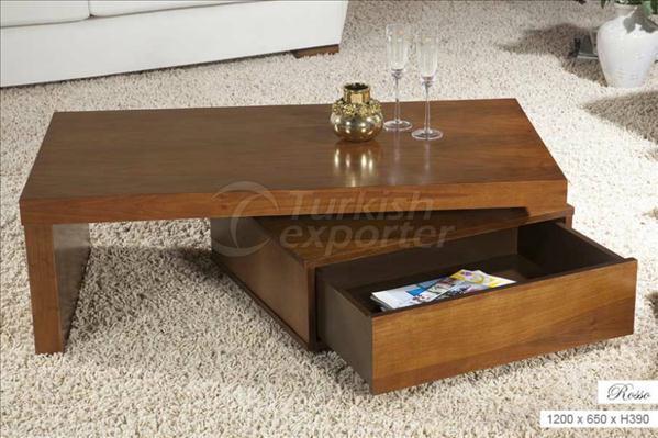 Wooden Coffee Table Modern Rosso