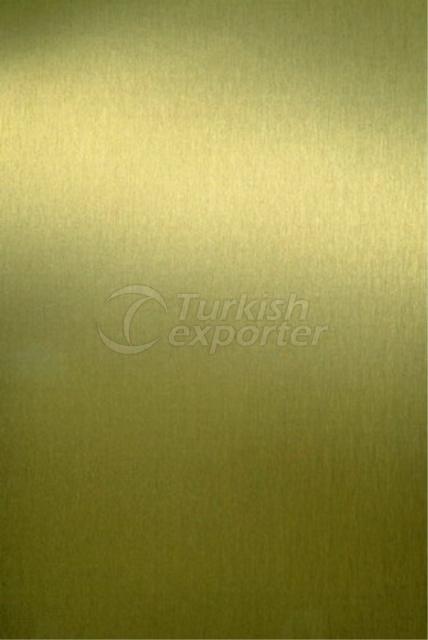 Gold brushed aluminum foil