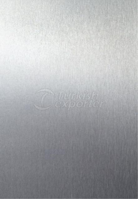 Silver brushed aluminum foil