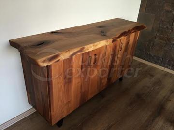 Armoire en bois naturel