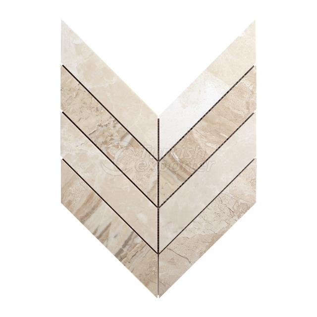 2'' x 8'' Chevron Diana Royal Beige