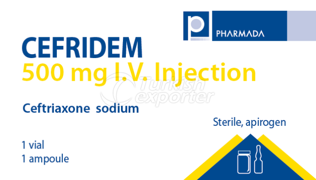 CEFRIDEM 500 MG IV