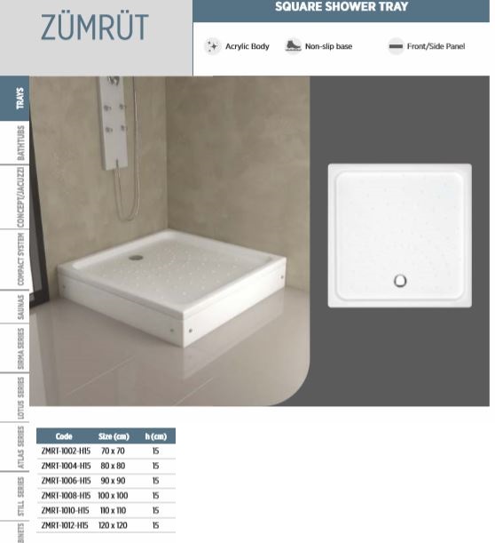 Square Shower Tray