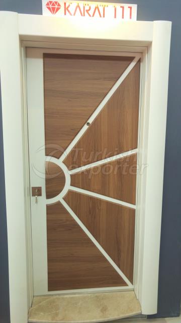 Embossed steel door from Turkey