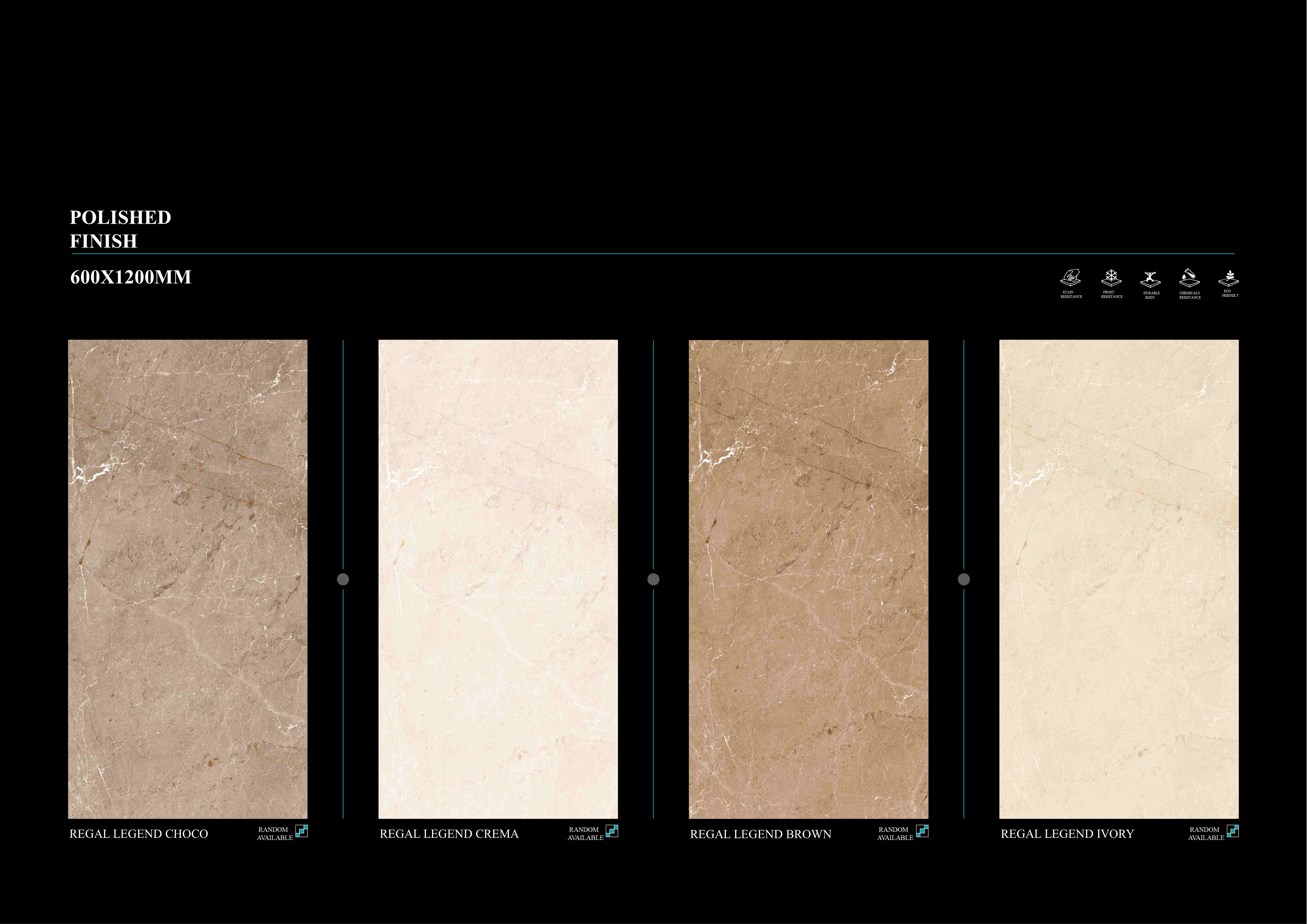 600X1200 MM Porcelain tiles 