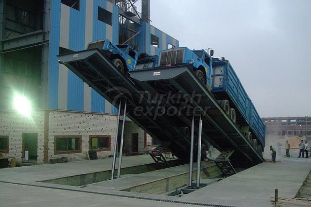 Sloted Trailer Tipping Platform