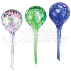 Plant glass watering stakes