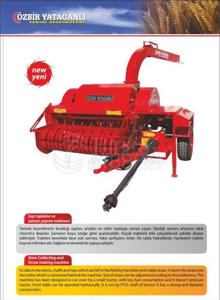 Stem Collecting and Straw Making Machine