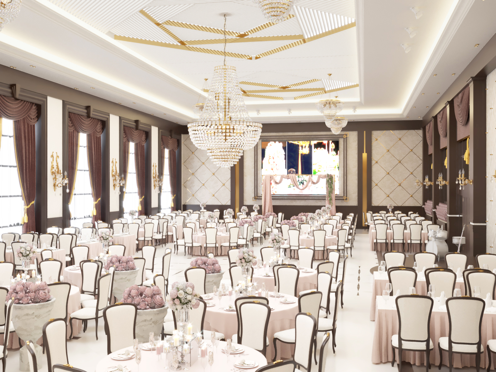 Diseño De Salón De Bodas