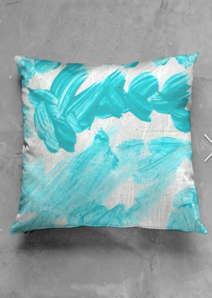 Water Movement Square Pillow