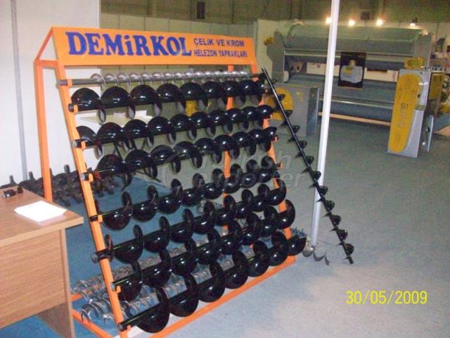 Steel and Chrome Spiral Leaf