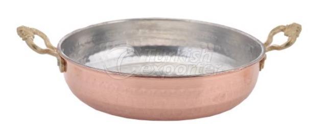 Duble Handled Copper Frying Pan