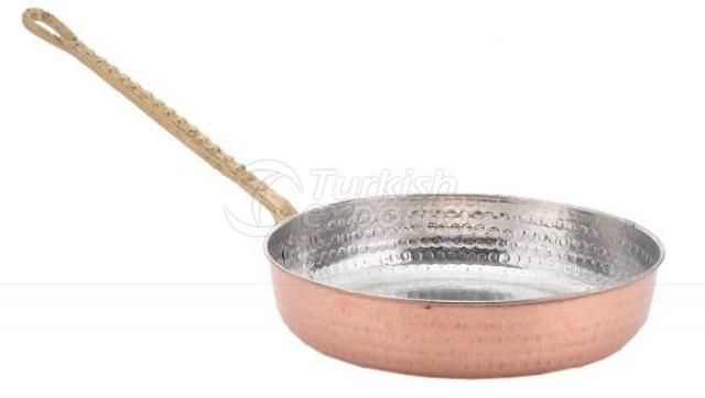 Single Handled Copper Frying Pan