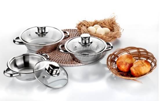 Omlette Set with Glass Lid Perfect 3 Pcs