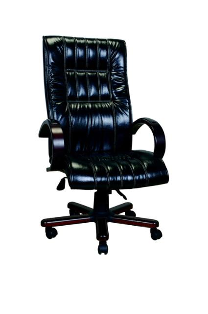 Wood Polished Manager Chair Seymen