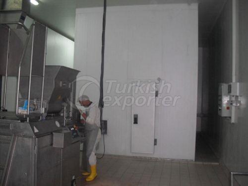 Meat Ball-Hamburger Cooling-Freezing Systems