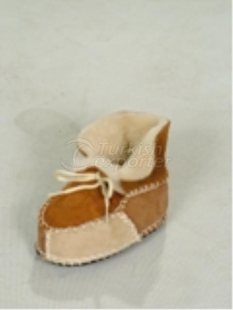 sheepskin baby booties