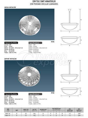 Luminárias Circulares de 32W Pentand