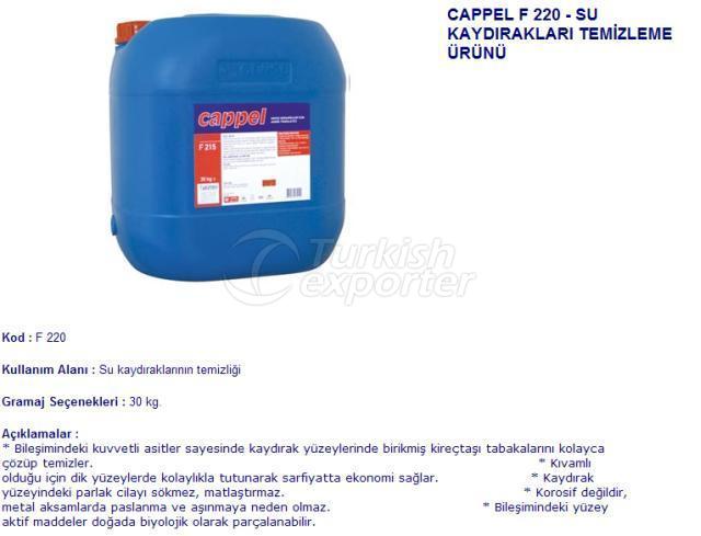 CAPPEL F 220 - SU KAYDIRAKLARI TEMİZLEME ÜRÜNÜ