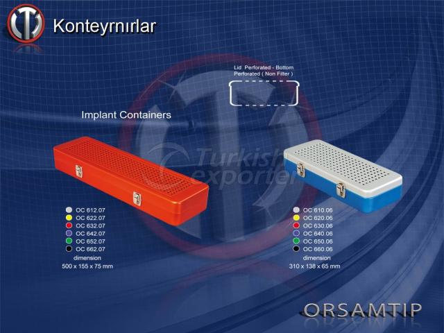 Implant container