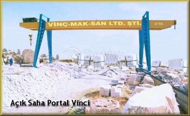 Açık Saha Portal Vinçler 30 İle 60 Ton Arası Portal Vinç