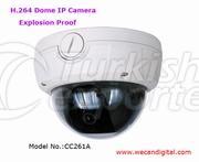 H.264 Vandal-proof Dome IP Camera