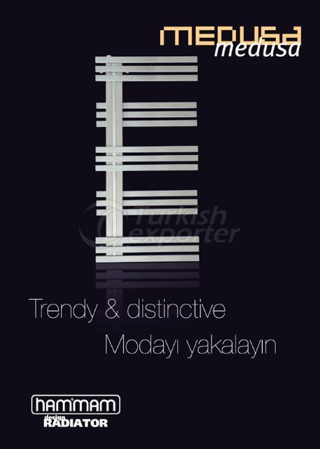 STAINLESS STEEL TOWEL WARMER MEDUSA  MODEL