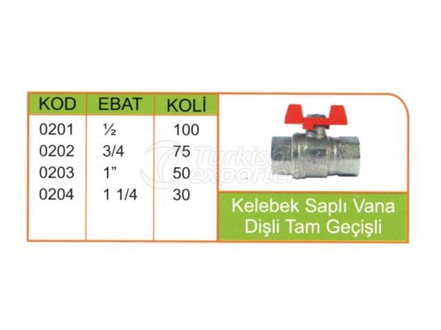 kelebek saplı vana dişli tam geçişli