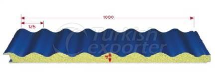 Wall Panel with Polyurethane Filling CE Sinus