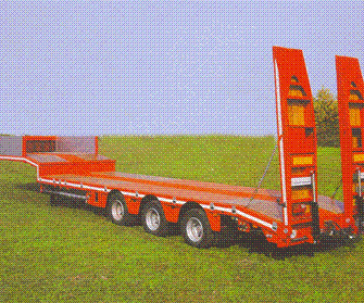 Extendable Low Bed Semi Trailer