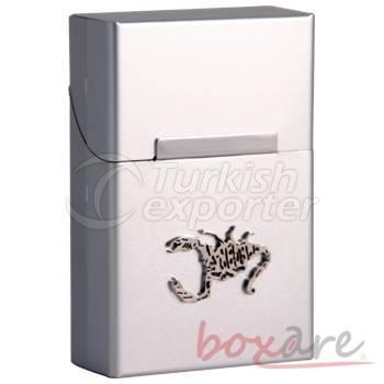 Silver Aluminum Scorpion Cigaratte Case Curto 33 1