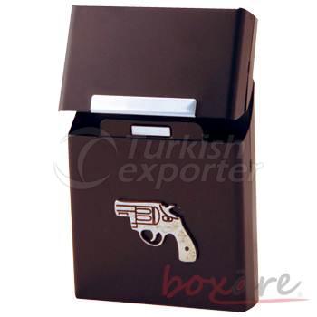 Siyah Alüminyum Yeni Tabanca Dekupe Sigara Kutusu