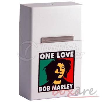 Bob Marley Beyaz Plastik Sigara Kutusu Kısa  1