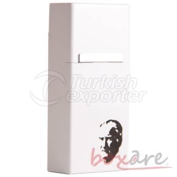 Atatürk Siluetli Baskılı Plastik Floransa Kutu  1