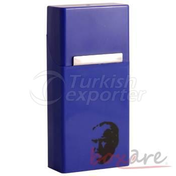 Atatürk Siluetli Lacivert Plastik Sigara Kutusu Uzun Dar Slim 595 1