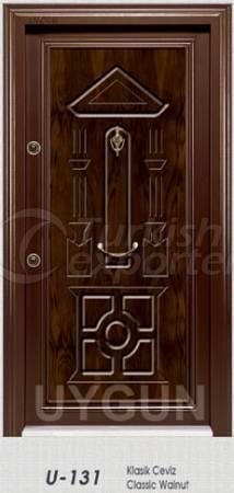 Steel Door Walnut Serie U 131