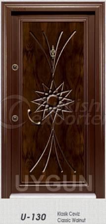 Steel Door Walnut Serie U 130