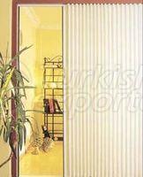 Leather Accordion Door