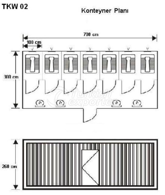 Wc - Shower Containers TKW02