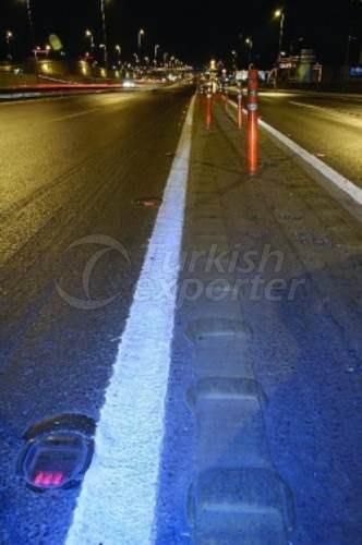 Güneş Enerjili Solar Düz Yol Butonu