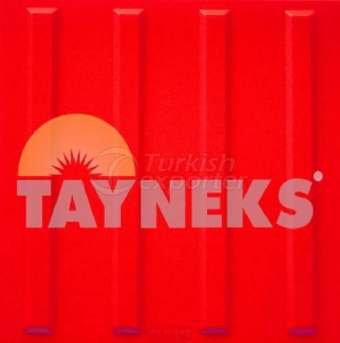 Görme Engelliler İçin Hissedilebilir Takip Yüzeyi Kırmızı