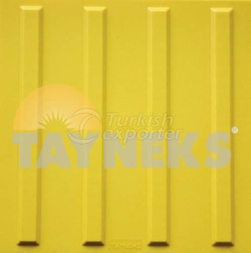 Görme Engelliler İçin Hissedilebilir Takip Yüzeyi Plastik