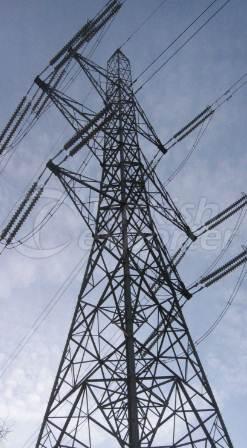 اعمدة خطوط نقل الطاقة الكهربائية