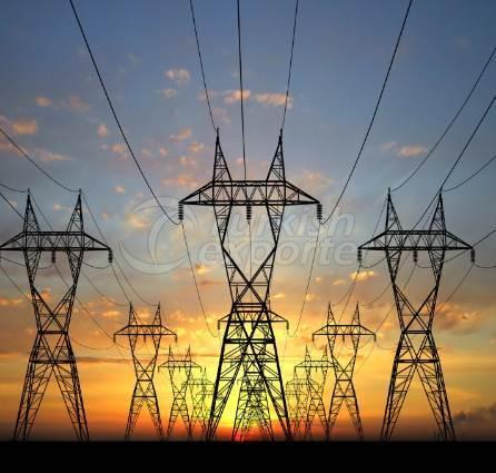 اعمدة خطوط نقل الطاقة الكهربائية