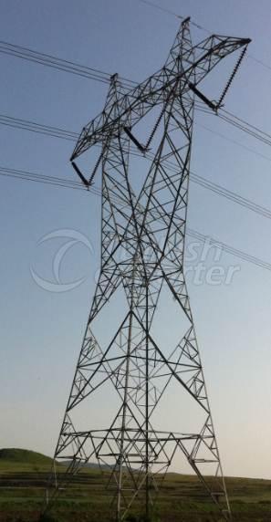 اعمدة خطوط نقل الطاقة الكهربائية