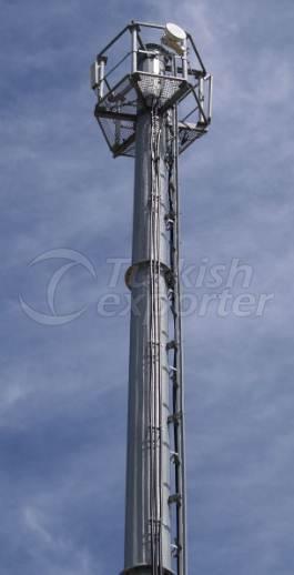 اعمدة سحب هوائيات شبكات موبايل