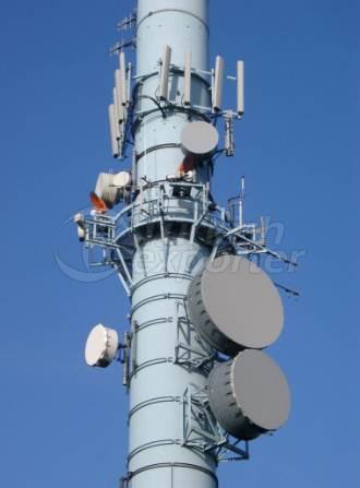 اعمدة سحب هوائيات شبكات موبايل