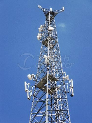 اعمدة سحب هوائيات شبكات موبايل